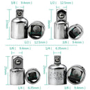 4PCS Ratchet Wrench Socket Converter Head Sleeve Adapter 1/2 Big Fly To ZHV