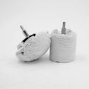 4pcs 1/4" Shank Rotary Tool Polishing Mop Buffing Wheel Polisher Drill White YM