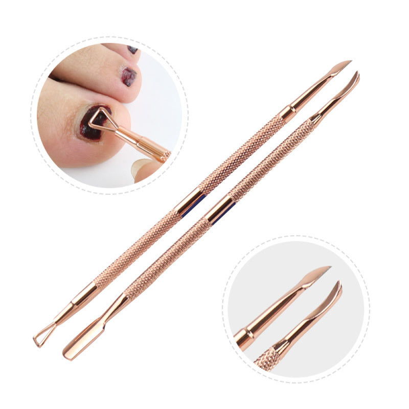 3x Stainless Steel Nail art Cuticle Spoon Pusher Manicure Pedicure Remover Tools