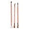 3x Stainless Steel Nail art Cuticle Spoon Pusher Manicure Pedicure Remover Tools