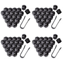 4 Sets 21mm Black Color Nylon Car Wheel Nut Cover Lug Dust Bolt Cap Hub Screw