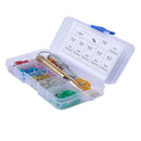 90pcs Car Auto Mini Fuse Set+Puller/Test Pencil 5A 10A 15A 20A 25A 30A 3 MDF