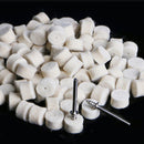 500PCS 13mm Wool Felt Polishing Wheel Buffing Pad 2 Mandrels for Rotary DZX