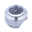 2PCS 7/8" 1" Motorcycle Bike Chrome Waterproof Dial Handlebar Clock Glow Watch Y