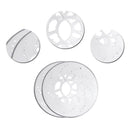 6PCS Aluminium Disc Brake Cover Vehicle Wheel Decorative Rotor Cross Drill VTN