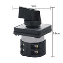 2PCS 3-Position 2 Pole Rotary Selector Universal Rotary Cam Changeover Sw KVT
