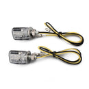 2 Pairs DC 12V 6LED Amber Mini Motorcycle Turn Signal Indicator Light  Mot OMO
