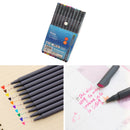 10 Pcs Creative Multicolor Painting Pen 0.38mm Thin Line Pencil Drawing Ar WLS