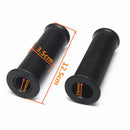 22MM Universal Motorcycle Handlebar Grips Bar End For Racer Bobber Clubm ZCT
