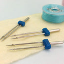 3 Twin Double Needle Size 2.0/90, 3.0/90, 4.0/90 Sewing Machine Needles fds CXI