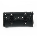 Motorcycle Cruiser Tool Bag Fork Barrel Shape Handlebar Front Fork Bag Black
