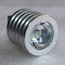 Aluminum Alloy 3W USB LED Lamp Socket Spotlight Flashlight White Light Rea GJR