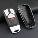 For Audi New Q5 Q7 A4 B9 A5 TT Carbon Fiber Hard Key Cover Fob Case Cha ALW KYV