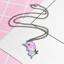 Fashion Best Buds Print Lighter Partly Heart-Shaped Necklace Pendant Gif FRO