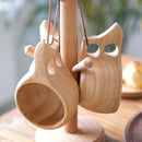 Natural Wood Handmade Wooden Cup Primitive Drink Coffee Tea Beer Camping