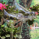 Glass Plant Flowers Water Feeders Self Watering Bird Design Plant Water JES
