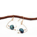 Women Earrings Chain Dangle Eardrop Jewelry Creative Crystal Natural Ston NKC
