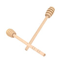 2Pcs Wooden Honey Dipper Wood Stick Spoon Dip Drizzler Server 160mm and  OFG