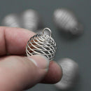 120PCS Stainless Steel Terminators Cord Coil Spring End Crimp For DIY Je LJK