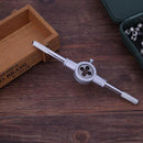 8 pcs Metric Tap Wrench and Die Set M3-M12 Nut Bolt Alloy Metal Hand Too XBK