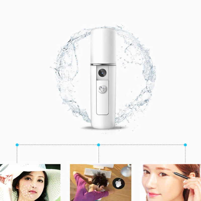 Portable New Beauty Steam Face Tool USB Charge Nano Spray Humidifier ForTh XKW