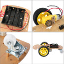 2WD Smart Motor Robot Car Chassis Battery Box Set Speed Encoder for Arduino LKP