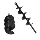 Stainless Steel Garden Loose Soil Drill Bit Diameter 5cm Long 22cm Black JZA
