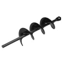 Stainless Steel Garden Loose Soil Drill Bit Diameter 5cm Long 22cm Black JZA