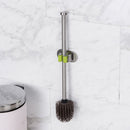 Toilet Brush Set TPR Rubber Soft Hair Scrub Stainless Steel Handle Usef ZBV