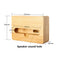 Wood Bamboo Phone Holder Sound Speaker Amplifier Desk Dock Docking Phone