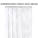 Transparent Shower Curtain 180*200cm EVA Waterproof Bathroom Home Bath  HWL
