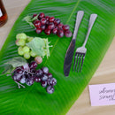 4PCS Heat-Resistant Placemat Banana Leaf Waterproof Dining Table Mat fo CTS