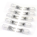 30PCS G925W Clear Halogen Capsule Lamp Light Bulbs 40*16mm G9 2800k