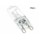 30PCS G925W Clear Halogen Capsule Lamp Light Bulbs 40*16mm G9 2800k