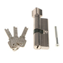 Door Lock Cylinder Barrel Pin Aluminum Lock Core 3 Keys 9.2 * 2.9 cm TPI