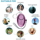 140DB Personal Alarm Keychain Rape Attack Panic Safety Torch Keyring Security