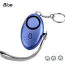 140DB Personal Alarm Keychain Rape Attack Panic Safety Torch Keyring Security