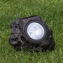 Outdoor Garden LED Solar Powered Deco Rock Stone Spot Lights Lamp Yard LMB