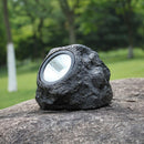 Outdoor Garden LED Solar Powered Deco Rock Stone Spot Lights Lamp Yard LMB