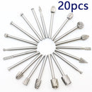20x HSS Router Bits Wood Cutter Milling Fits Rotary Tool High Quality VBH