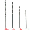 80xMini Drill HSS Bit 0.6mm-2.0mm Straight Shank PCB Twist Drill Bits S BLZ XOP