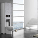 Home contemporary Toilet Brush Holder Stainless Steel Oval Toilet Brush Us QKQ
