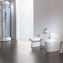 Home contemporary Toilet Brush Holder Stainless Steel Oval Toilet Brush Us QKQ