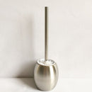 Home contemporary Toilet Brush Holder Stainless Steel Oval Toilet Brush Us QKQ