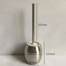 Home contemporary Toilet Brush Holder Stainless Steel Oval Toilet Brush Us QKQ