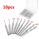 10 Pcs Shank Carbide Ball Nose End Mill CNC Engraving Router bit Set 1 LJK