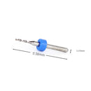 10x0.5mm Tip 1/8" Shank Spiral Flute Tungsten Carbide Micro PCB Drill Bits Nc