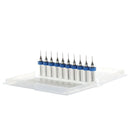 10x0.5mm Tip 1/8" Shank Spiral Flute Tungsten Carbide Micro PCB Drill Bits fghh