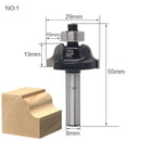 1/4" Shank Round Over Router Bit Set 1/2,3/8,5/16,1/4,1/8 Woodworking Cutter YM