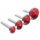 4pc 6-handle Round Groove Router Bit End Mill Milling Cutter Woodworkin MZQ